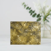 Goud briefkaart (Staand voorkant)