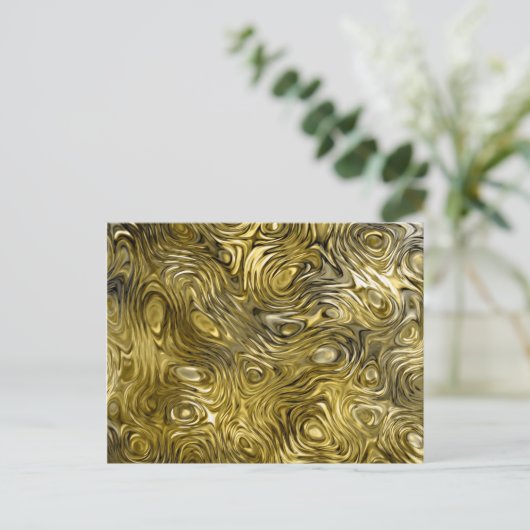 Goud briefkaart (Staand voorkant)