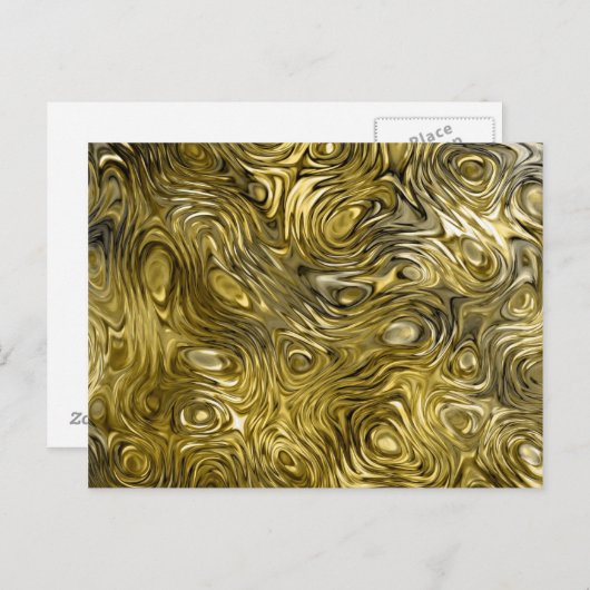 Goud briefkaart (Voorkant / Achterkant)