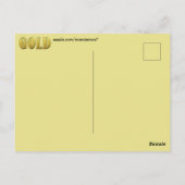 Goud Briefkaart (Achterkant)