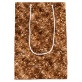 Goud Brons Confetti Glitter Medium Cadeauzakje (Achterkant)