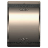 Goud Brons Glans Elegant Chic Glam Persoonlijk Klembord (Achterkant)