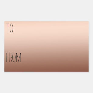 Goud Brons Ombre Cadeau Label