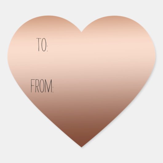 Goud Brons Ombre Cadeau Label (Voorkant)
