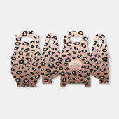 Goud Brons Zwart Luipaard Print Ombre Bedankdoosjes (Uitgevouwen)