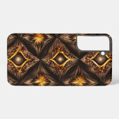 Goud Bruin Jewled Eye Samsung Galaxy Hoesje (Achterkant horizontaal)