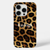 Goud Bruin Leopard Dierenprint Case-Mate iPhone Case (Achterkant)