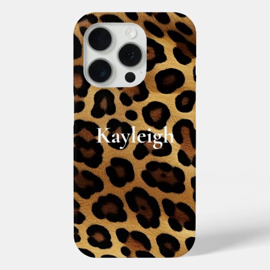 Goud Bruin Leopard Dierenprint Case-Mate iPhone Case (Achterkant)