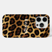 Goud Bruin Leopard Dierenprint Case-Mate iPhone Case (Achterkant (horizontaal))