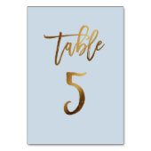 Goud bruinbruistoelnummer kaart (Achterkant)