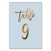 Goud bruinbruistoelnummer kaart (Achterkant)