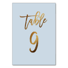 Goud bruinbruistoelnummer kaart