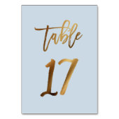 Goud bruinbruistoelnummer kaart (Achterkant)