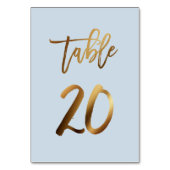 Goud bruinbruistoelnummer kaart (Achterkant)