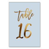 Goud bruinbruistoelnummer kaart (Achterkant)