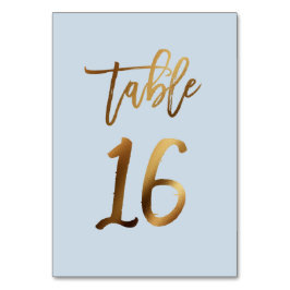 Goud bruinbruistoelnummer kaart