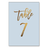 Goud bruinbruistoelnummer kaart (Achterkant)