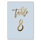 Goud bruinbruistoelnummer kaart (Achterkant)