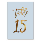 Goud bruinbruistoelnummer kaart (Achterkant)