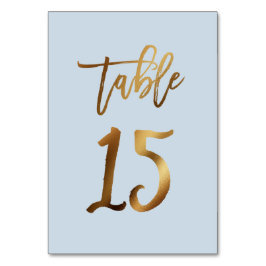 Goud bruinbruistoelnummer kaart