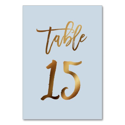 Goud bruinbruistoelnummer kaart (Voorkant)