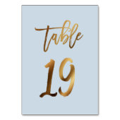 Goud bruinbruistoelnummer kaart (Achterkant)