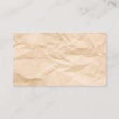 Goud Bruine Dankjescards Visitekaartje (Achterkant)