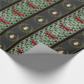 Goud BUG-gouden motgroene garland gothisch Victori Cadeaupapier (Hoek)