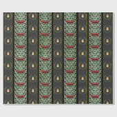 Goud BUG-gouden motgroene garland gothisch Victori Cadeaupapier (Vlak)