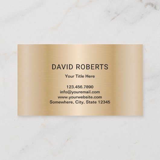 Goud Butcher Vlees Cleaver Vlees & Pluimveemarkt Visitekaartje (Achterkant)