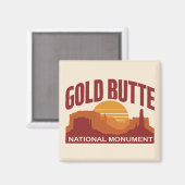 Goud Butte National Monument Nevada Woestijn Magneet (Voorkant / Achterkant)
