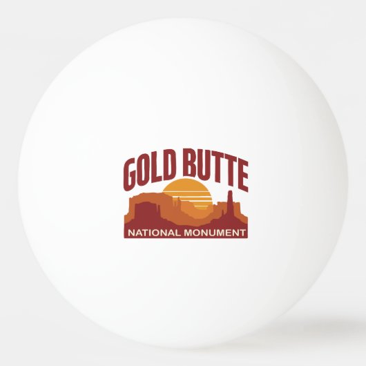 Goud Butte National Monument Nevada Woestijn Pingpongbal (Voorkant)
