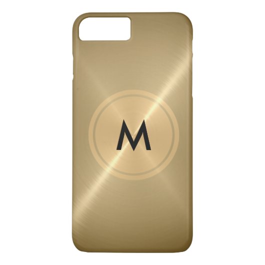 Goud Button en roestvrij staal uit de Bronze Case-Mate iPhone Case (Achterkant)