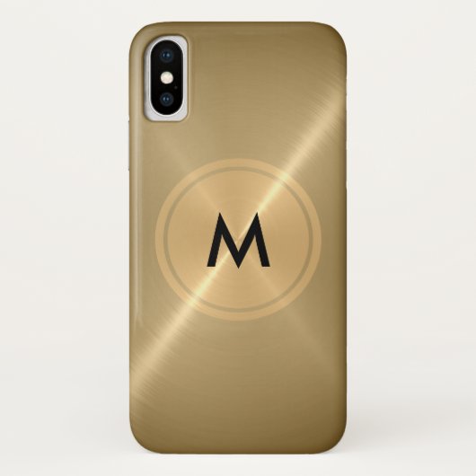 Goud Button en roestvrij staal uit de Bronze Case-Mate iPhone Case (Achterkant)
