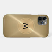 Goud Button en roestvrij staal uit de Bronze Case-Mate iPhone Case (Achterkant (horizontaal))