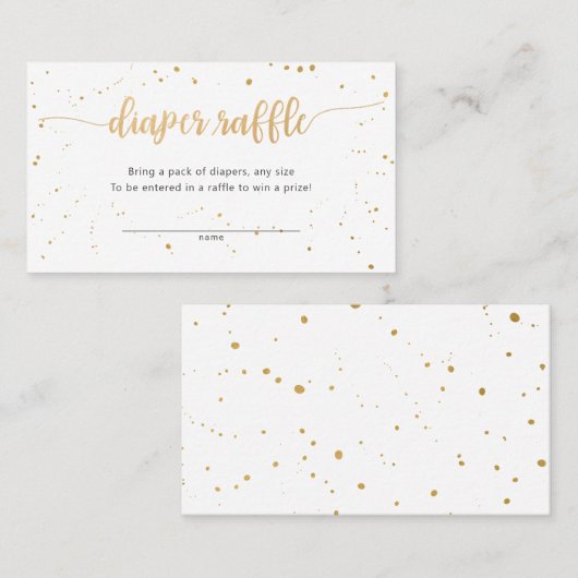 Goud Callagraphy neutraal buskaartje Visitekaartje (Voorkant / Achterkant)