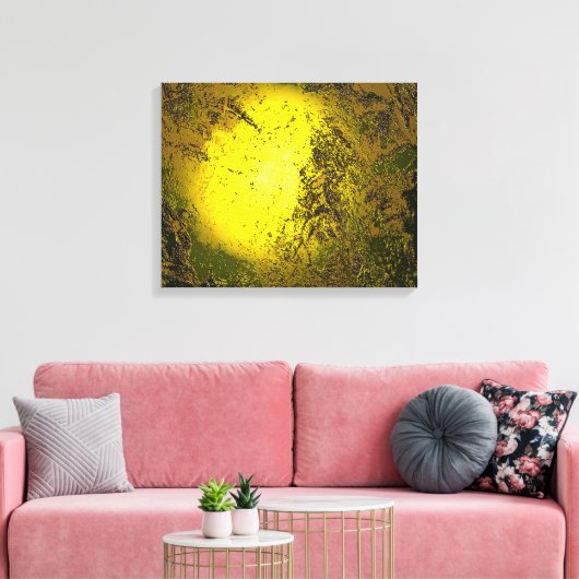 Goud Canvas Afdruk (Insitu (Woonkamer))