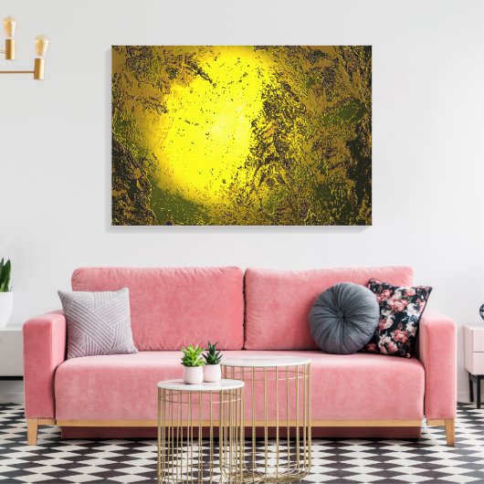 Goud Canvas Afdruk (Insitu (Woonkamer))