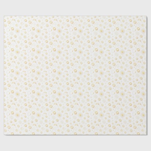 Goud Celestiaal Cadeaupapier (Vlak)
