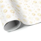 Goud Celestiaal Cadeaupapier (Rol Hoek)