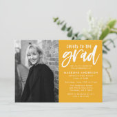 Goud | Cheers op de scriptgradatiepartij van het A Kaart (Staand voorkant)