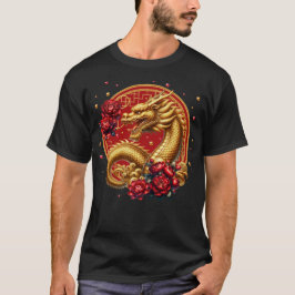 Goud Chinees Nieuwjaar Dragon T-shirt