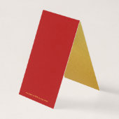 Goud Chinees Papier-gesneden Ox Jaar Kies Kleur FB Kaart (Achterkant)