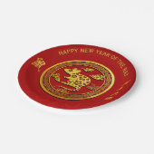 Goud Chinees Papieren Rat Jaar Kies Kleur PPP Bordje (Gekanteld)