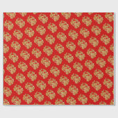 Goud Chinees Rabbit-jaar voor papier kiezen C W1 (Vlak)