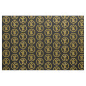 Goud Chinese draak medaillon Stof (Fat Quarter)