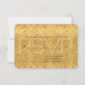 Goud Chique Stippen RSVP (Voorkant)