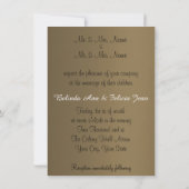 Goud & Chocolade Bruin Gouden Boog en Sprankel Kaart (Achterkant)