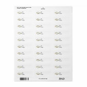 Goud Christelijk Vis Cadeau Labels (Full Sheet)