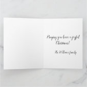 Goud Christus de Verlosser Christelijk Kaart (Binnen)